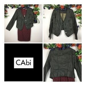 CABI Linen Boho Bohemian Jacket Blazer Medium